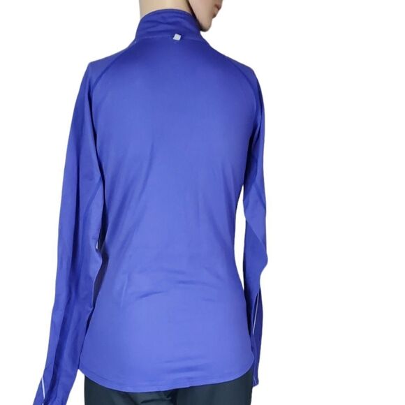 Nike Purplish Blue 3/4 Pullover Athletic Top - Picture 2 of 3
